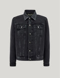 Black cotton denim jacket