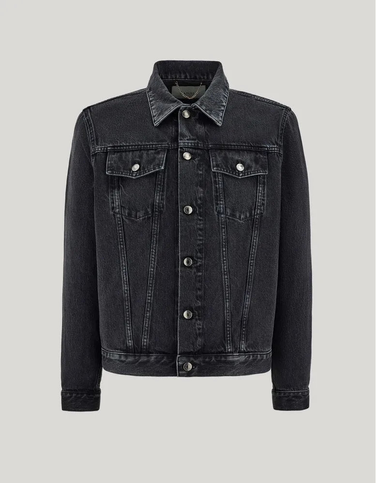 Black cotton denim jacket